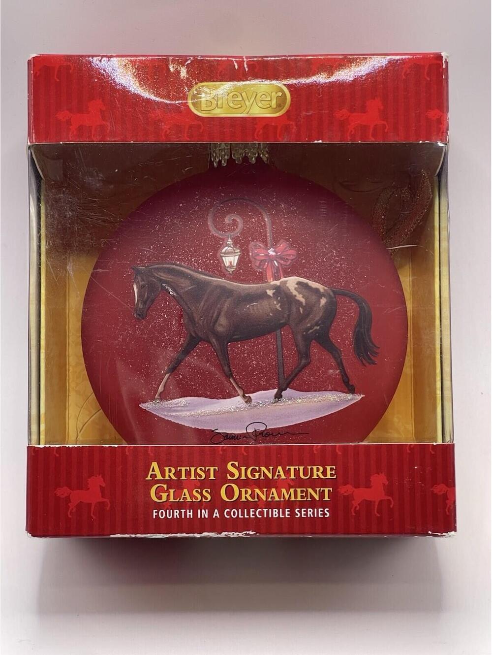 Breyer Artist Signature 2012 Glass Christmas Ornament Horse 4th Series Prosser